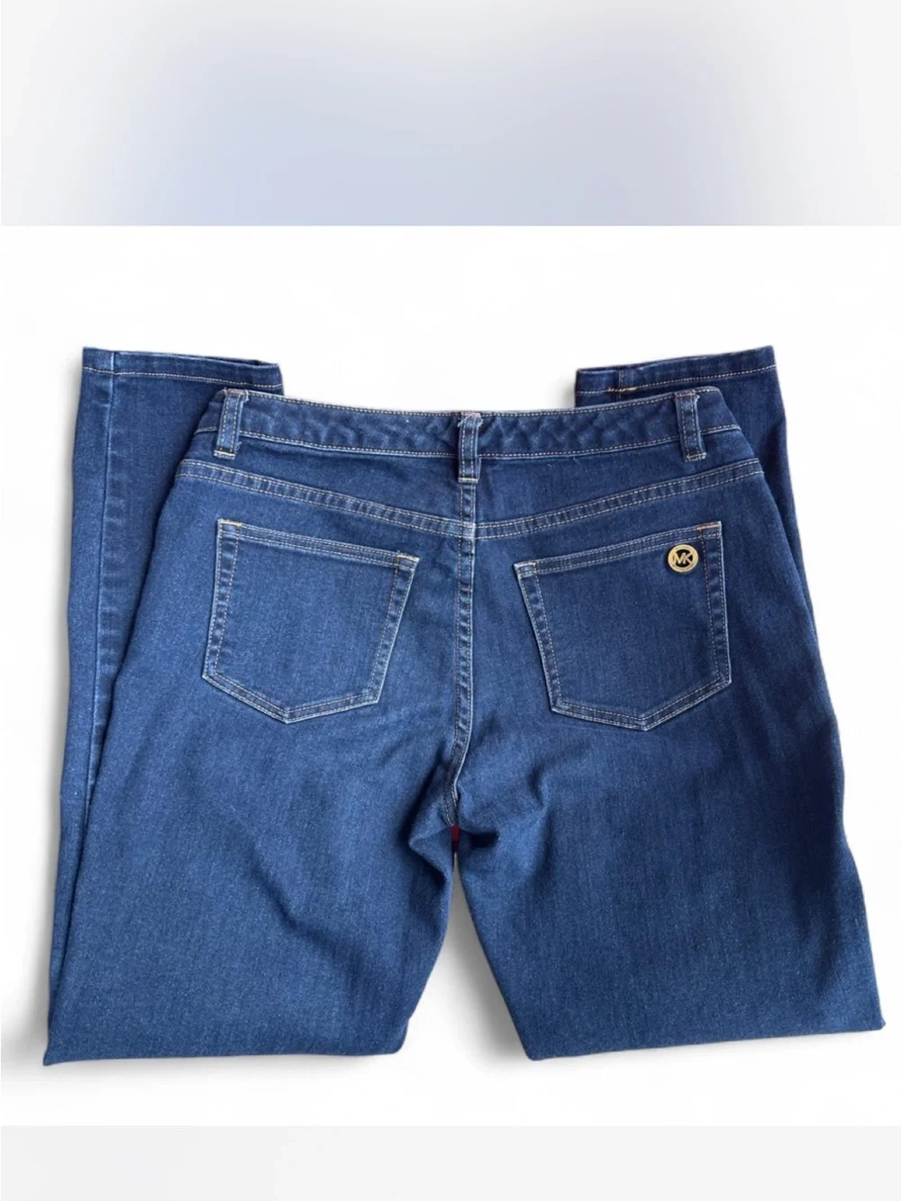 Michael Kors Straight-Leg Dark Indigo Jeans